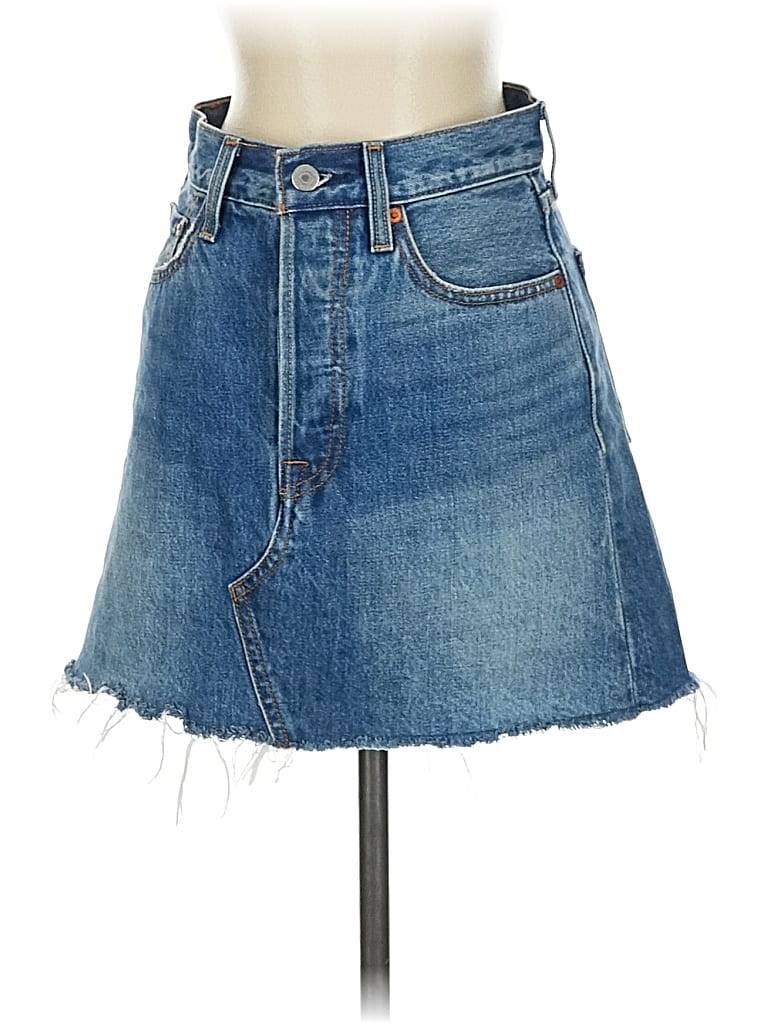 Pre-owned Levi's Denim Skirt In Blue