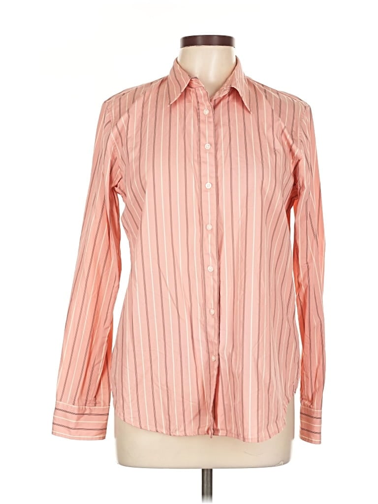Pre-owned Polo Ralph Lauren Long Sleeve Blouse In Pink
