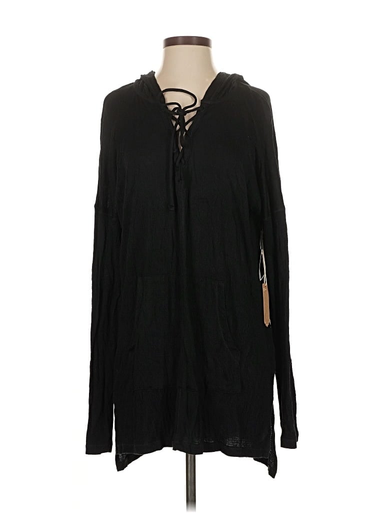 Green Dragon Long Sleeve Henley Shirt In Black