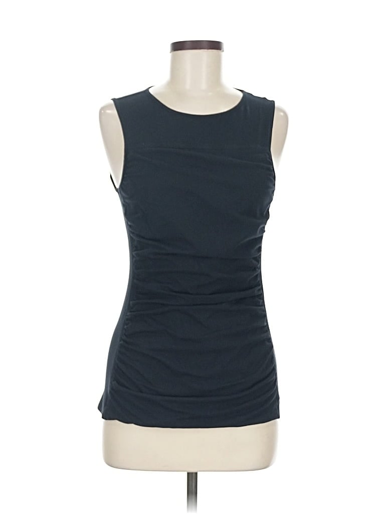 Pre-owned Theory Sleeveless Top Blue Boatneck Tops