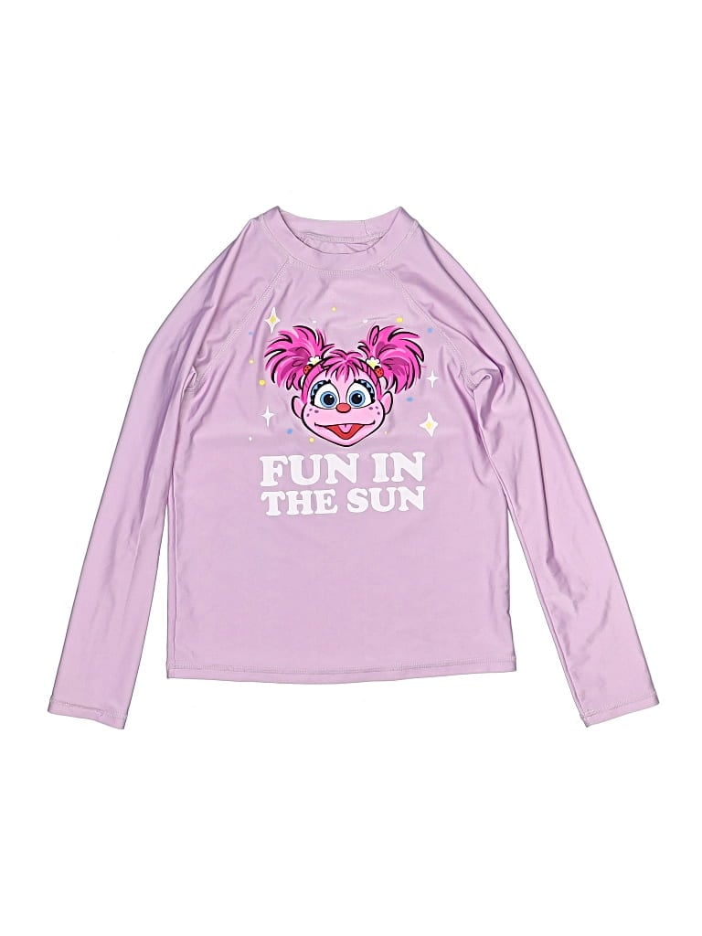 Pre-owned Sesame Street Kids' Rash Guard In Purple