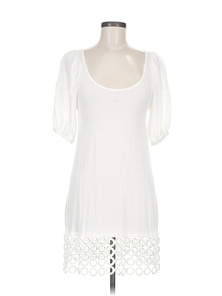 Pre-owned Adore Short Sleeve Top White Sweetheart Neckline Tops