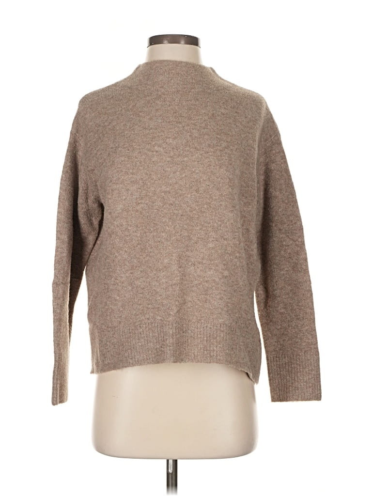 Pre-owned Uniqlo Turtleneck Sweater In Brown