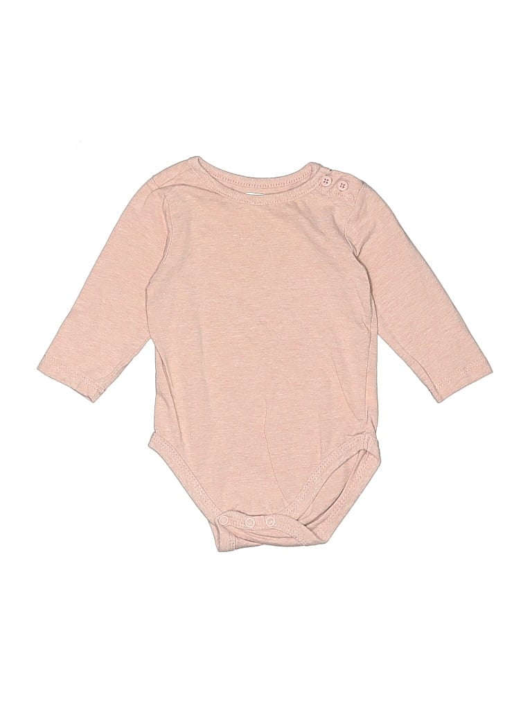 Pre-owned Tahari Babies' Long Sleeve Onesie In Brown