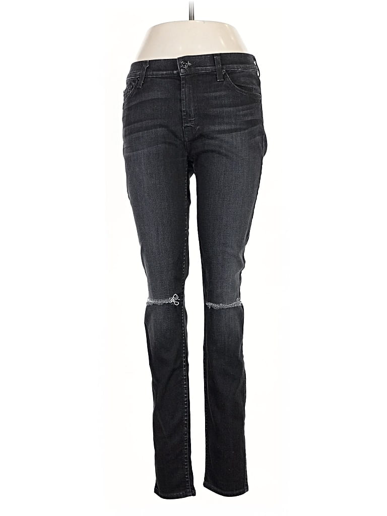 Pre-owned 7 For All Mankind Jeans In Black