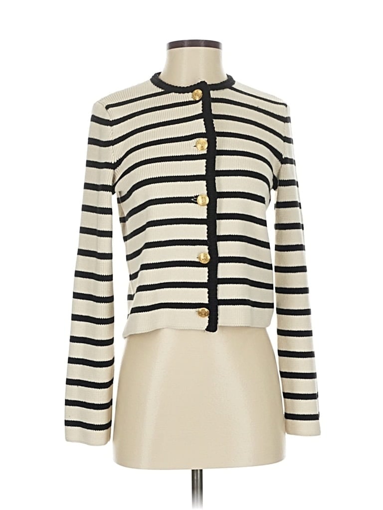 Pre-owned M&s Cardigan Sweater In White