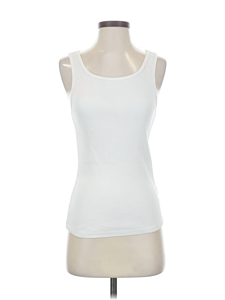 Pre-owned Serra Tank Top White Strapless Neckline Tops