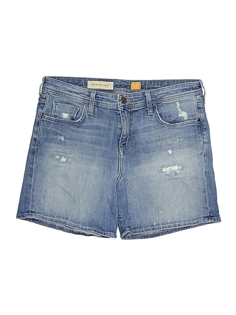 Pre-owned Pilcro And The Letterpress Denim Shorts In Blue