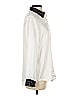 Florencia 100% Polyester Ivory White Long Sleeve Blouse Size 2 - photo 4