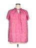 Rungolee Pink Short Sleeve Blouse Size XL - photo 1