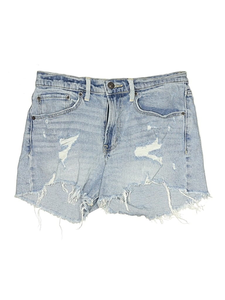 Pre-owned Abercrombie & Fitch Denim Shorts In Blue