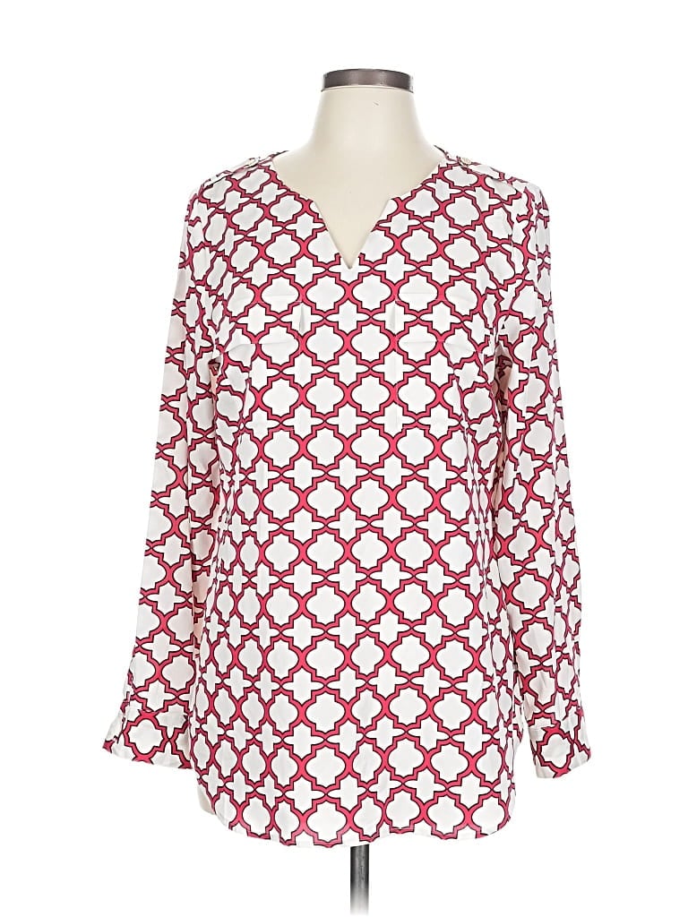 Pre-owned C. Wonder Long Sleeve Blouse In Red
