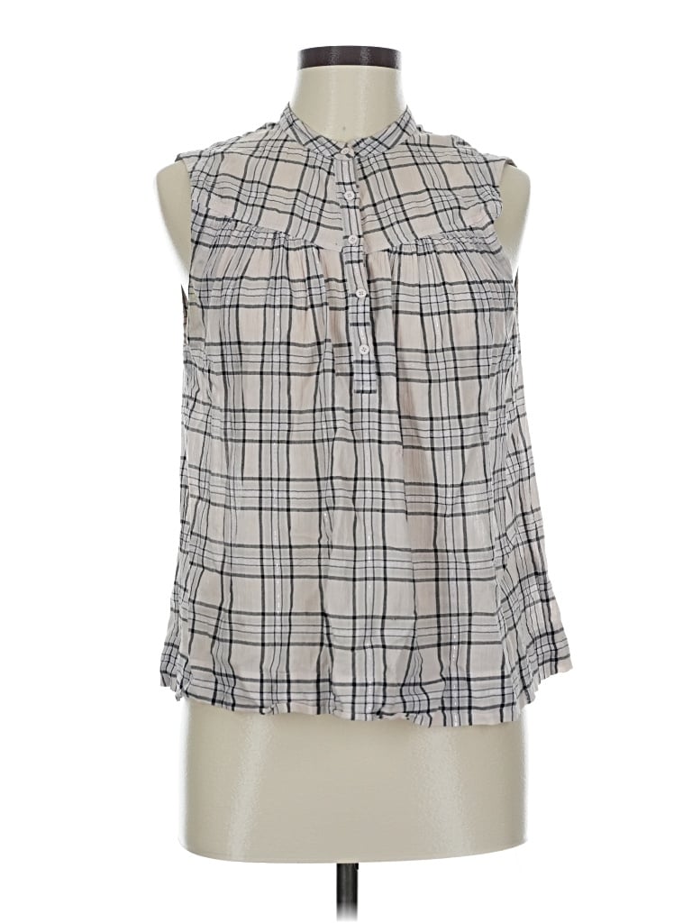 Pre-owned Rebecca Taylor Sleeveless Blouse In Gray