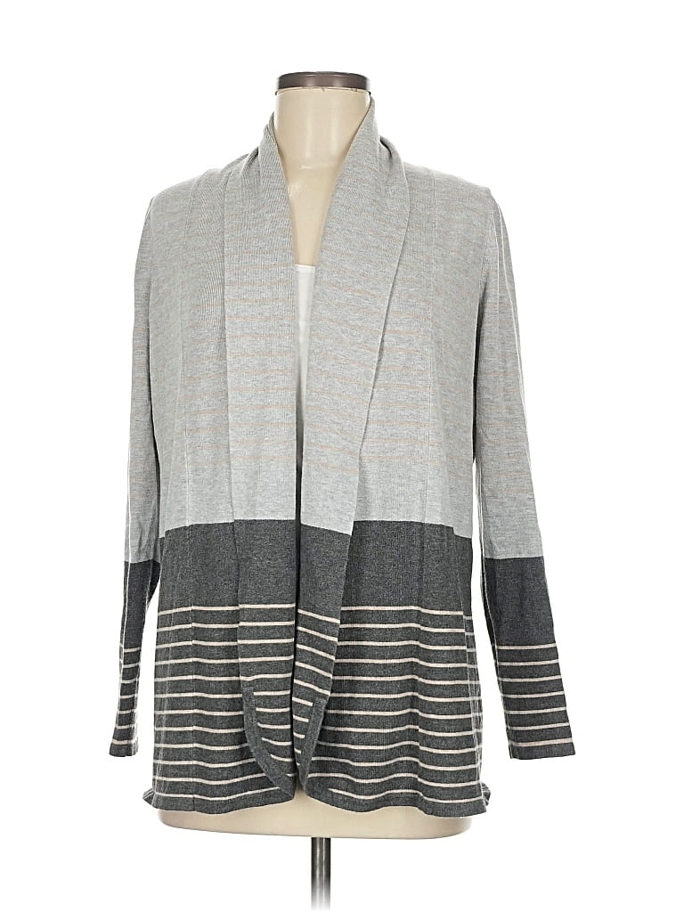 Pre-owned Evolution By Cyrus Cardigan Sweater In Gray