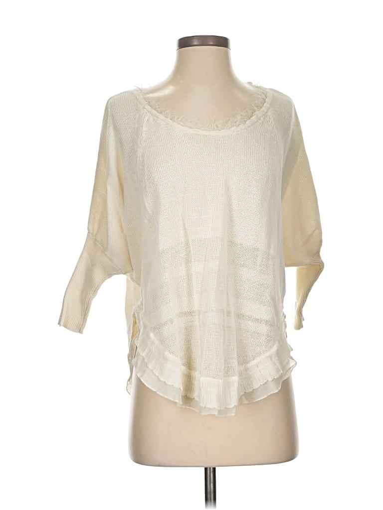 Pre-owned Rachel Rachel Roy Pullover Sweater In White