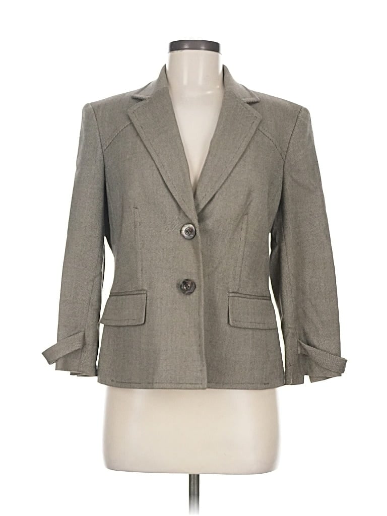 Pre-owned Jones New York Blazer Jacket In Gray