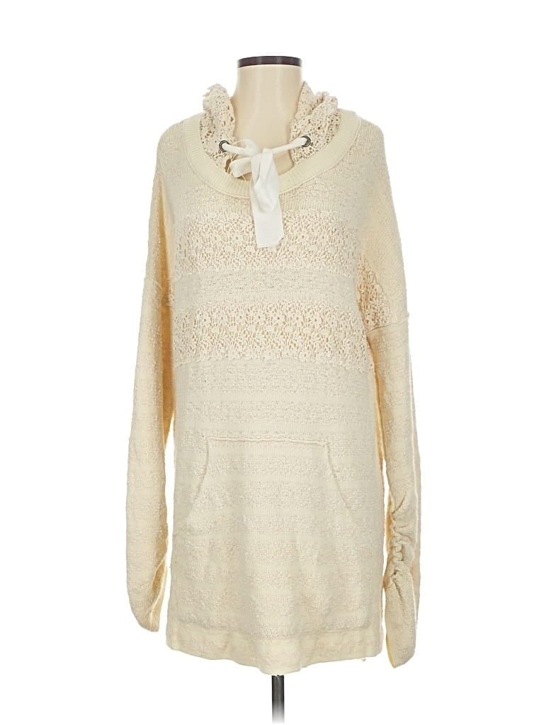 Pre-owned Free People Pullover Sweater In White