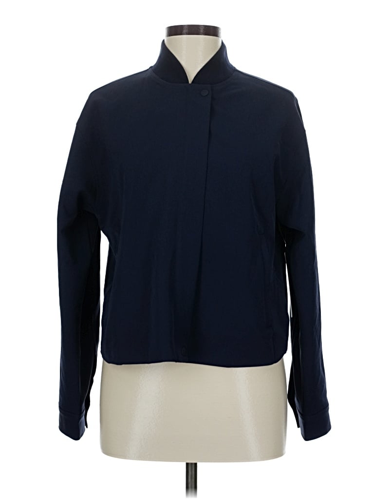 Pre-owned Athleta Long Sleeve Blouse In Blue