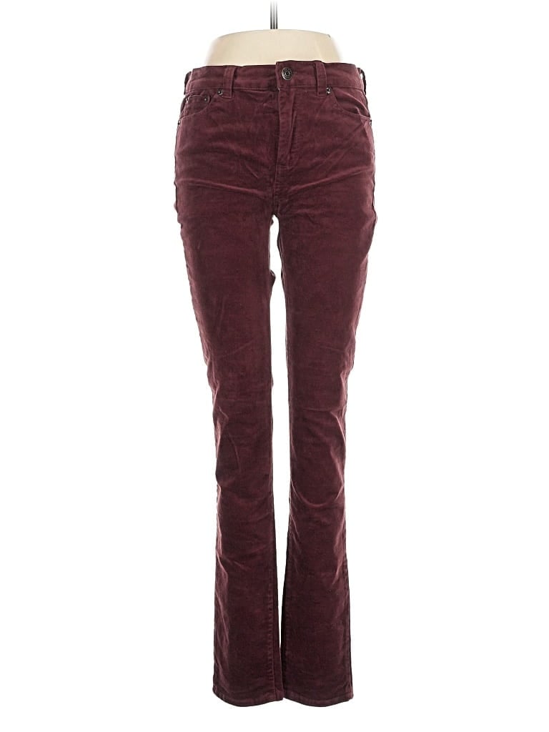 Pre-owned J.crew Factory Store Jeans In Burgundy