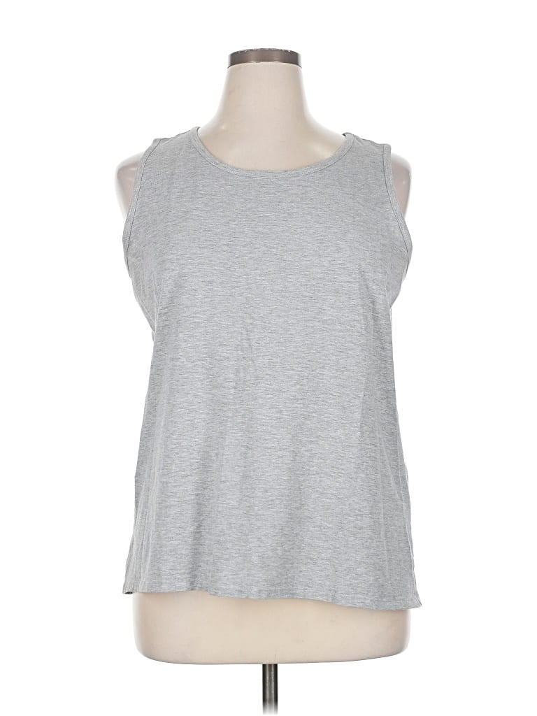 Pre-owned New York Laundry Sleeveless T-shirt In Gray