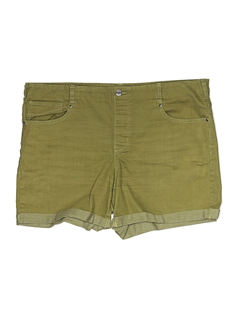 Pre-owned Time And Tru Khaki Shorts In Green