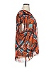 CAbi 100% Polyester Orange Short Sleeve Blouse Size XL - photo 4