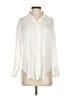 Zara Ivory Long Sleeve Button-Down Shirt Size XS - photo 1