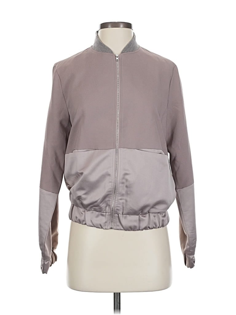 Pre-owned Shein Track Jacket In Gray