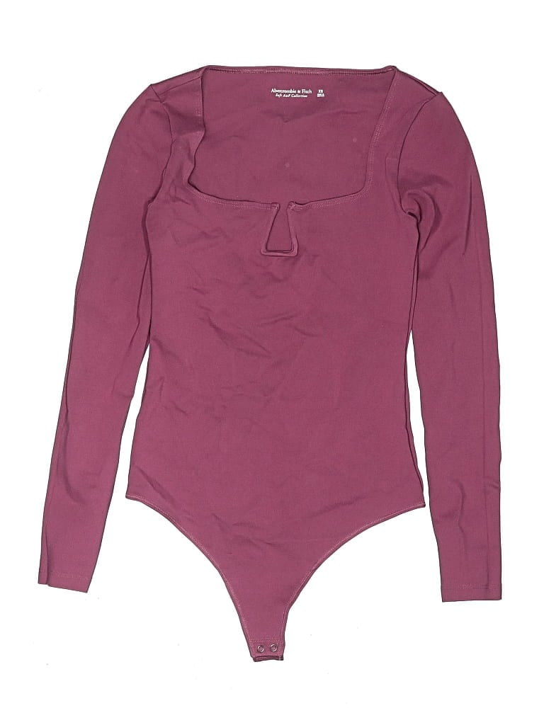 Pre-owned Abercrombie & Fitch Bodysuit In Burgundy