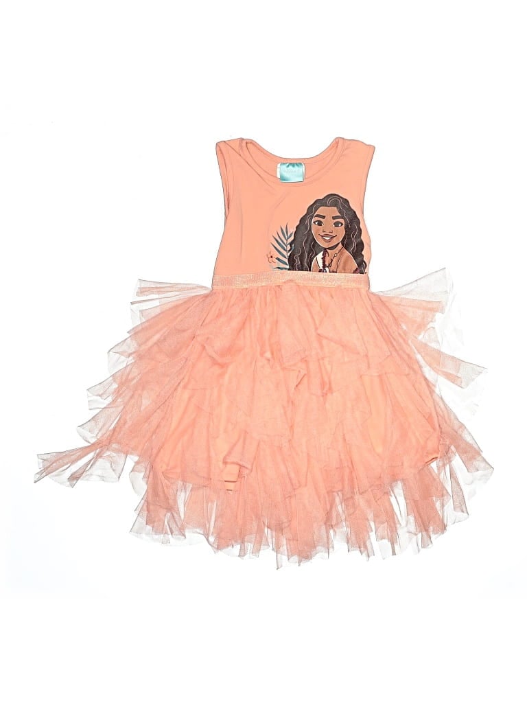 Pre-owned Disney Kids' Dress In Orange