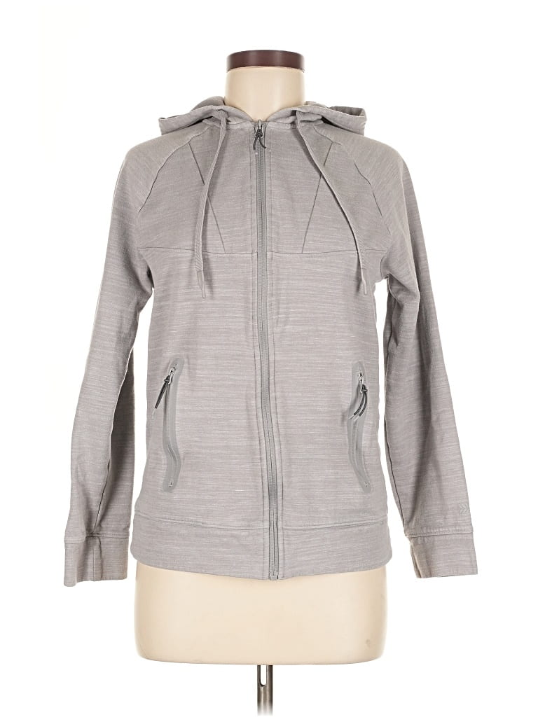 Pre-owned All In Motion Zip Up Hoodie In Gray