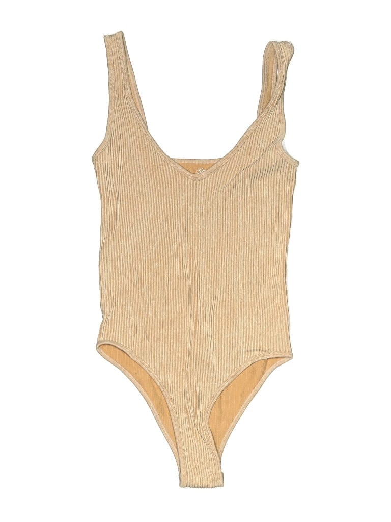 Pre-owned Aura Bodysuit In Gold