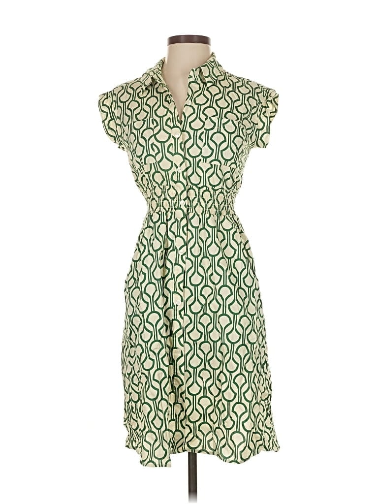 Pre-owned Monteau Casual Dress In Green