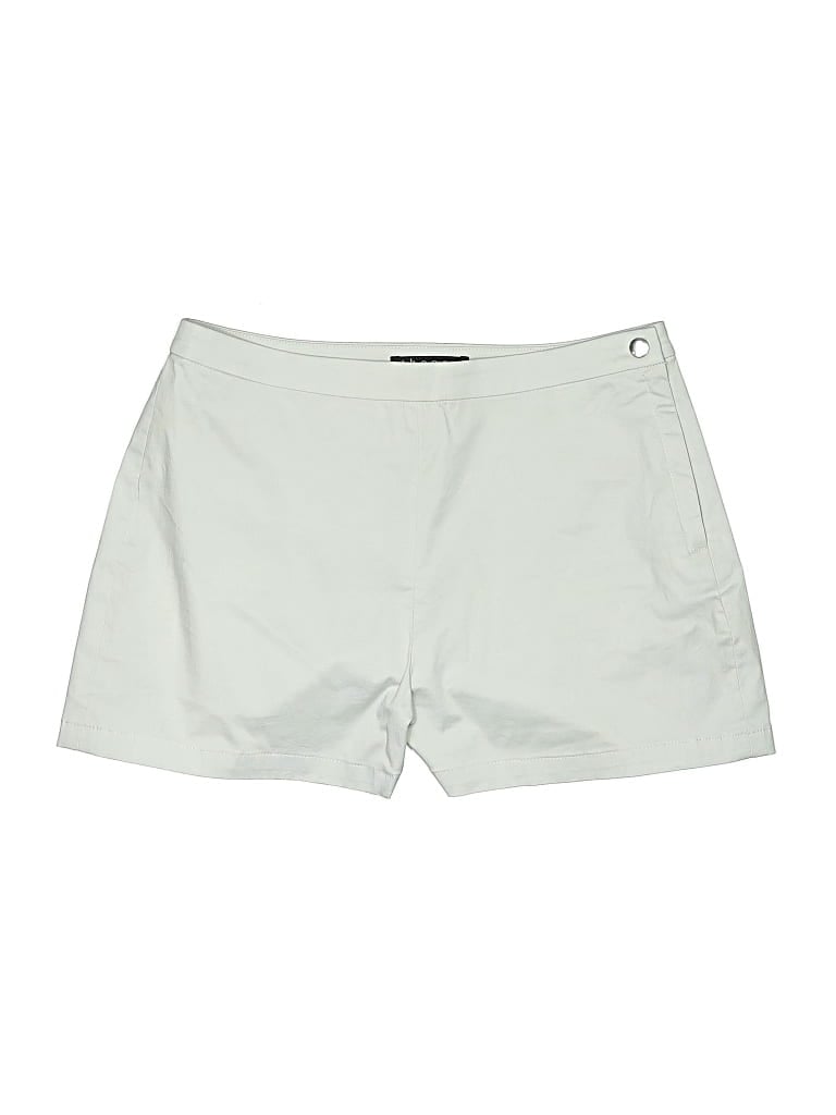 Pre-owned Theory Khaki Shorts In White