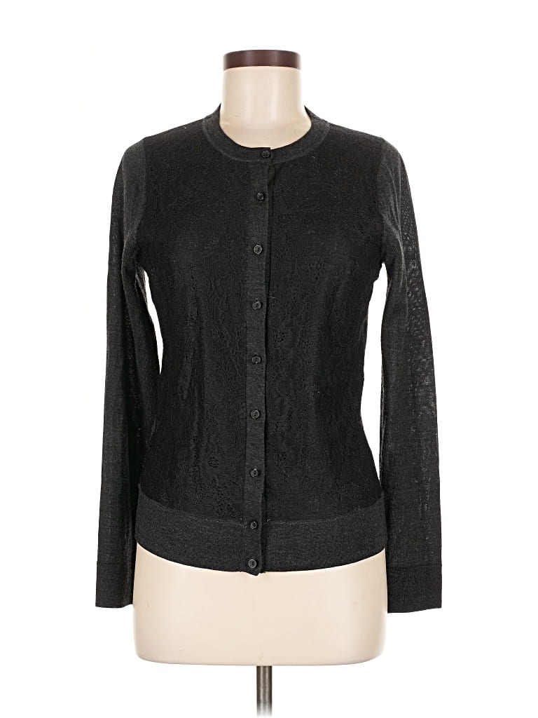 Pre-owned Ann Taylor Loft Cardigan Sweater In Black