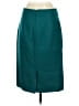 J.Crew 100% Wool Solid Teal Wool Skirt Size 0 - photo 2