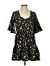 Mustard Seed 100% Polyester Floral Black Casual Dress Size S - photo 1