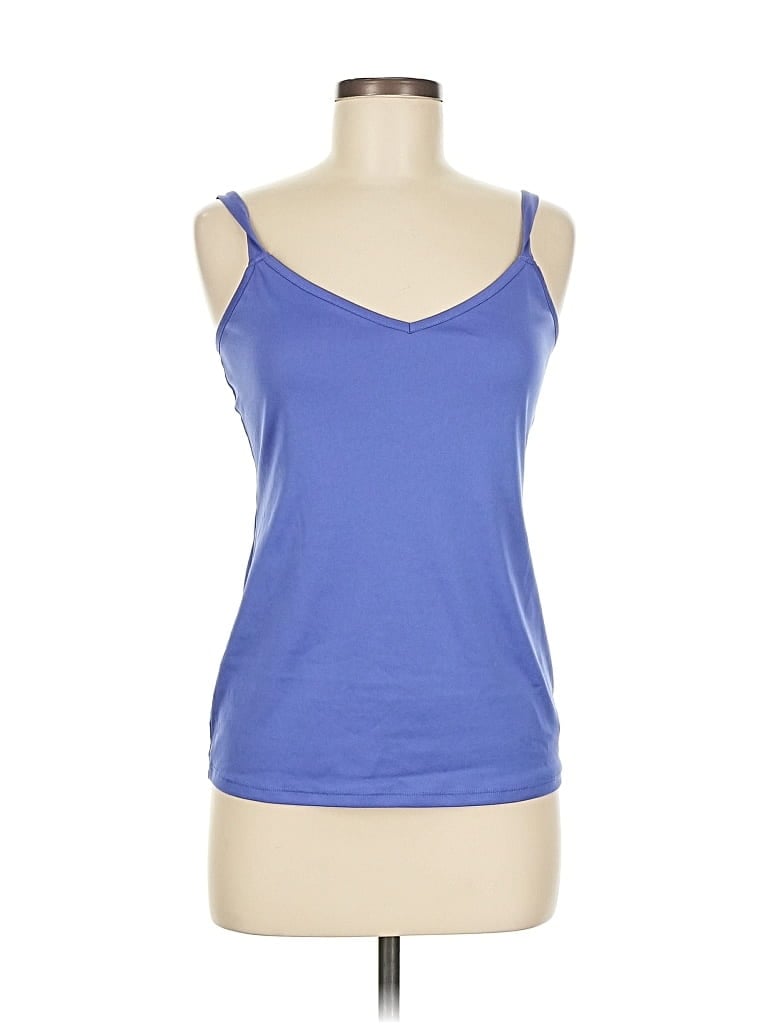 Pre-owned Unbranded Tank Top Blue Strapless Neckline Tops
