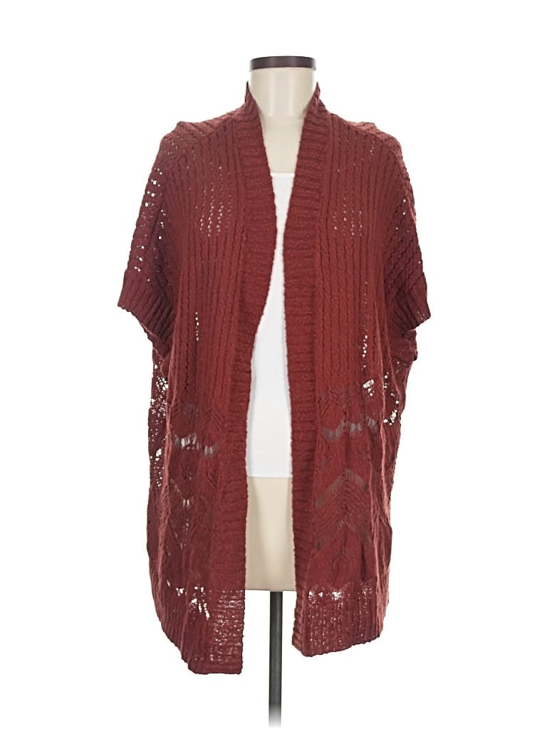 Pre-owned Torrid Cardigan Sweater In Burgundy