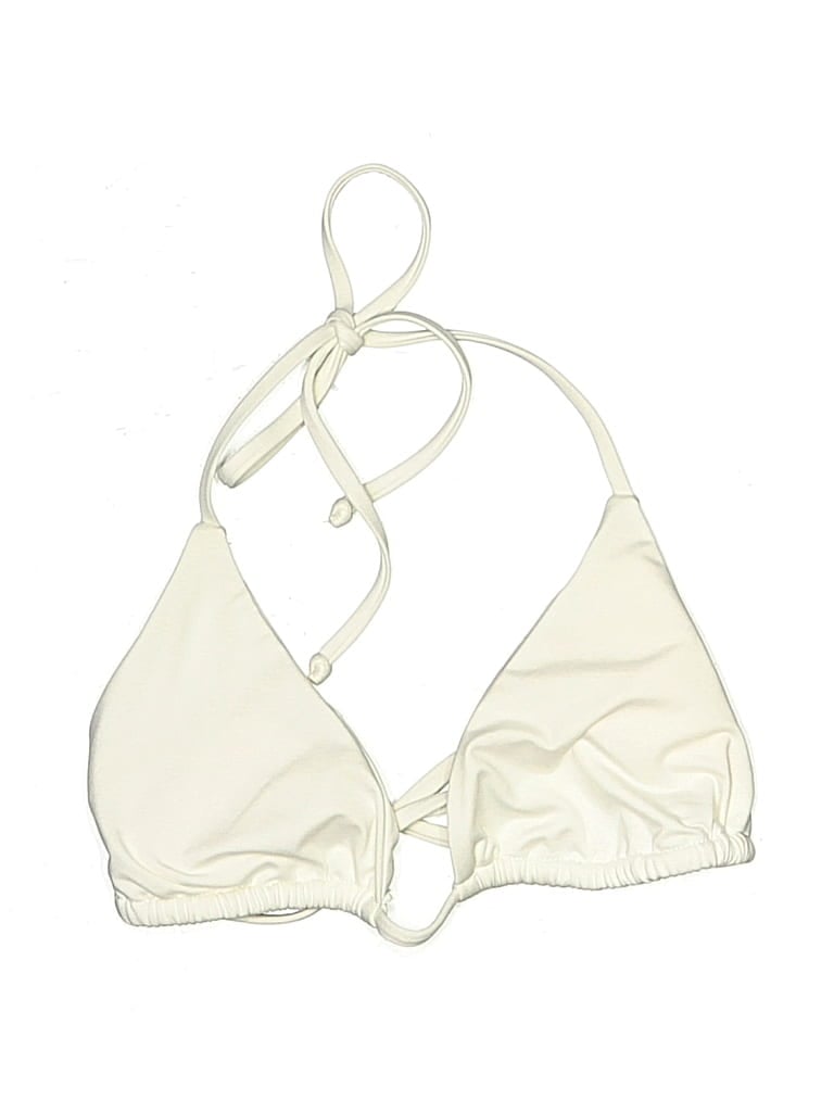 Pre-owned Becca Swimsuit Top White Swimwear