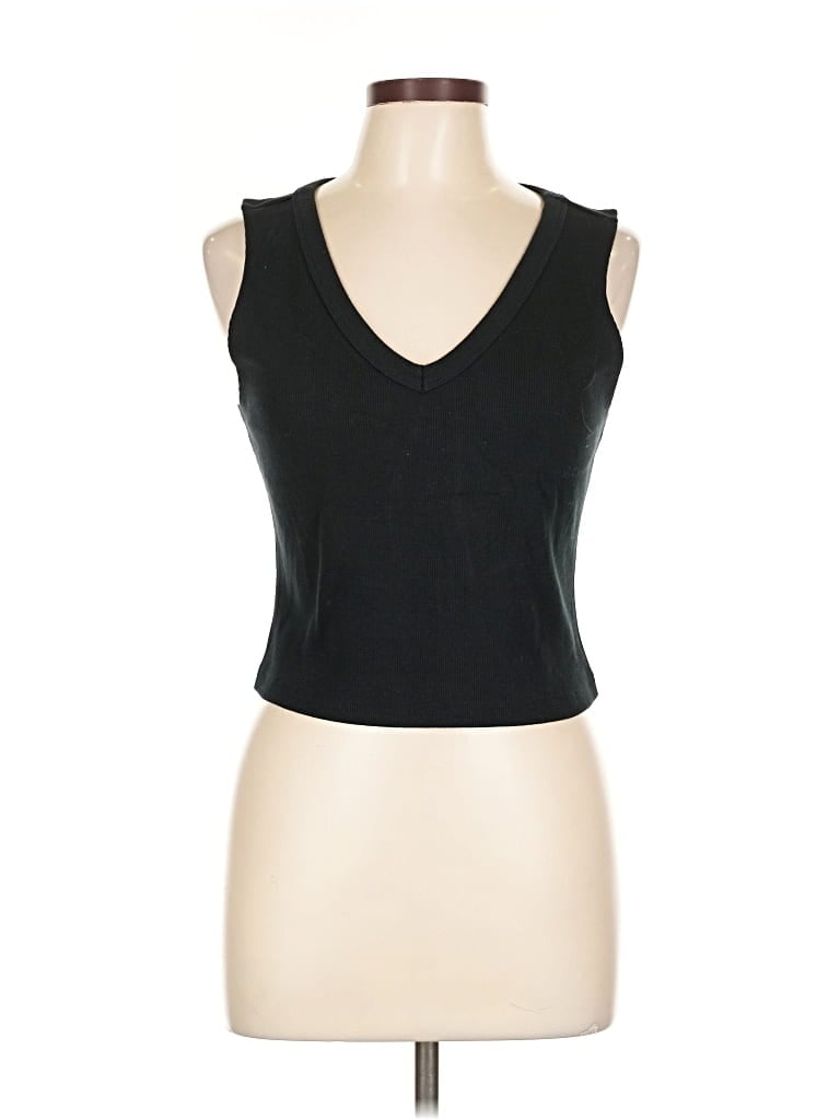 Pre-owned Upwest Sleeveless Top Black V Neck Tops