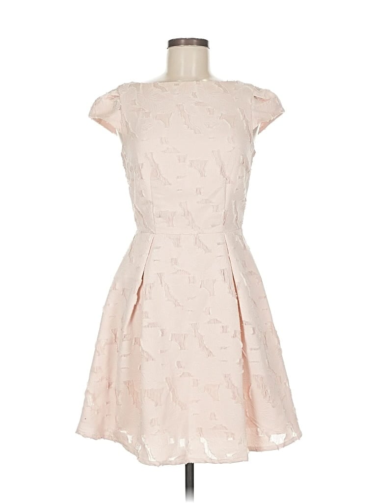 Pre-owned H&m Cocktail Dress In White