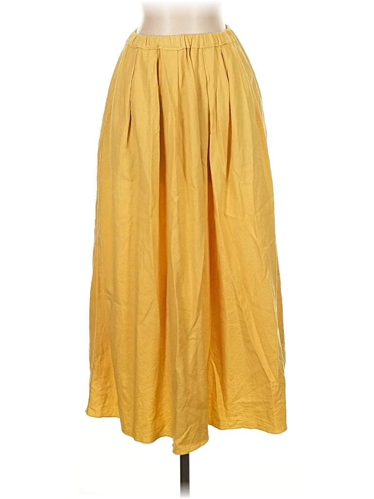 Pre-owned Pomandère Casual Skirt In Yellow