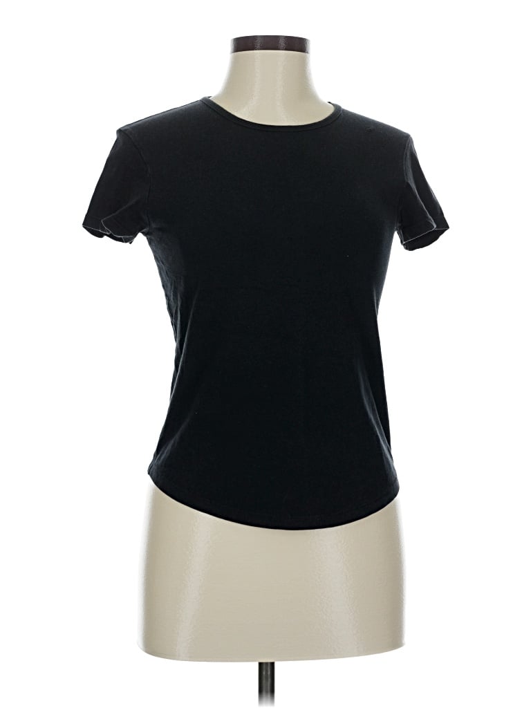 Pre-owned Unbranded Short Sleeve T-shirt In Black