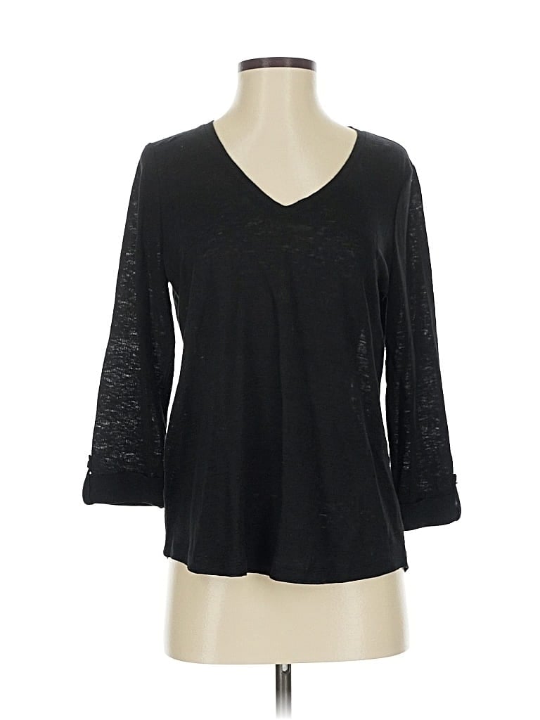 Pre-owned Chico's Cardigan Sweater In Black