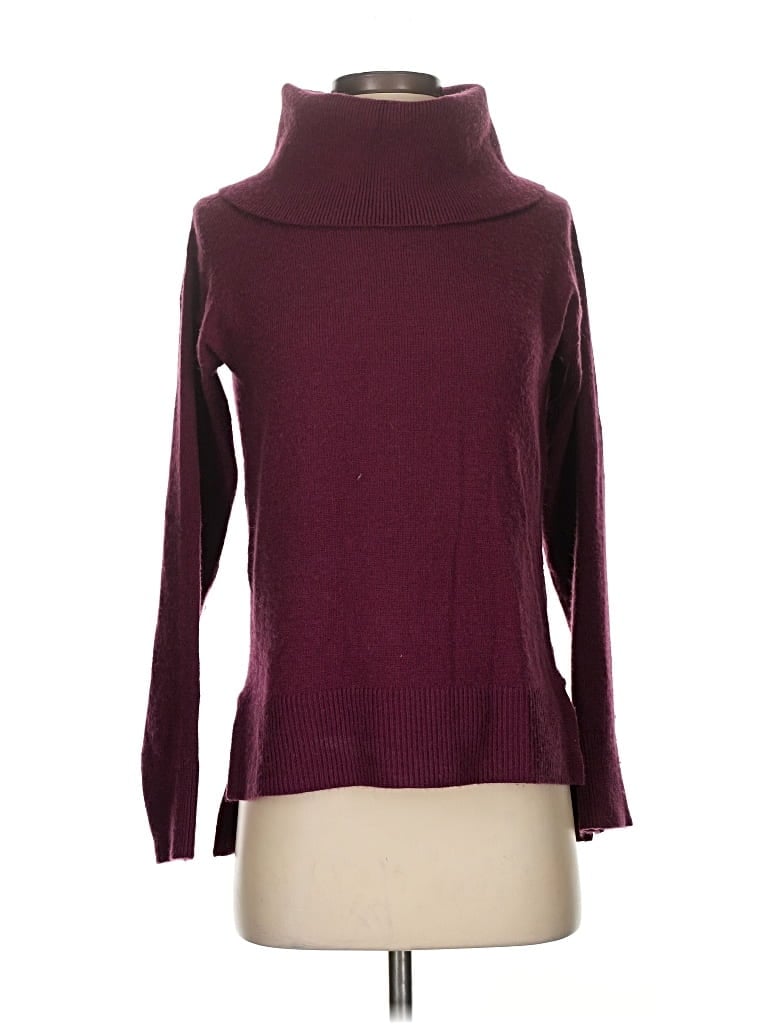Pre-owned Banana Republic Factory Store Turtleneck Sweater In Burgundy