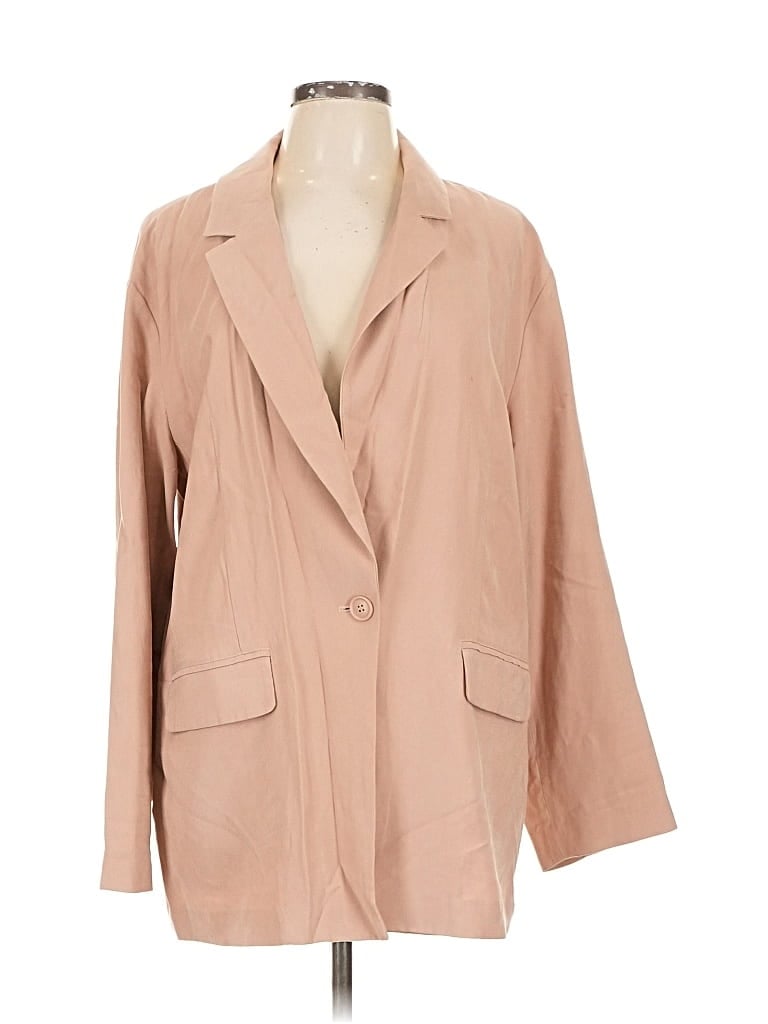 Pre-owned Open Edit Blazer Jacket In Brown