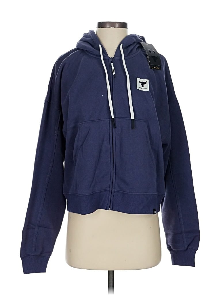 Under Armour Zip Up Hoodie In Blue