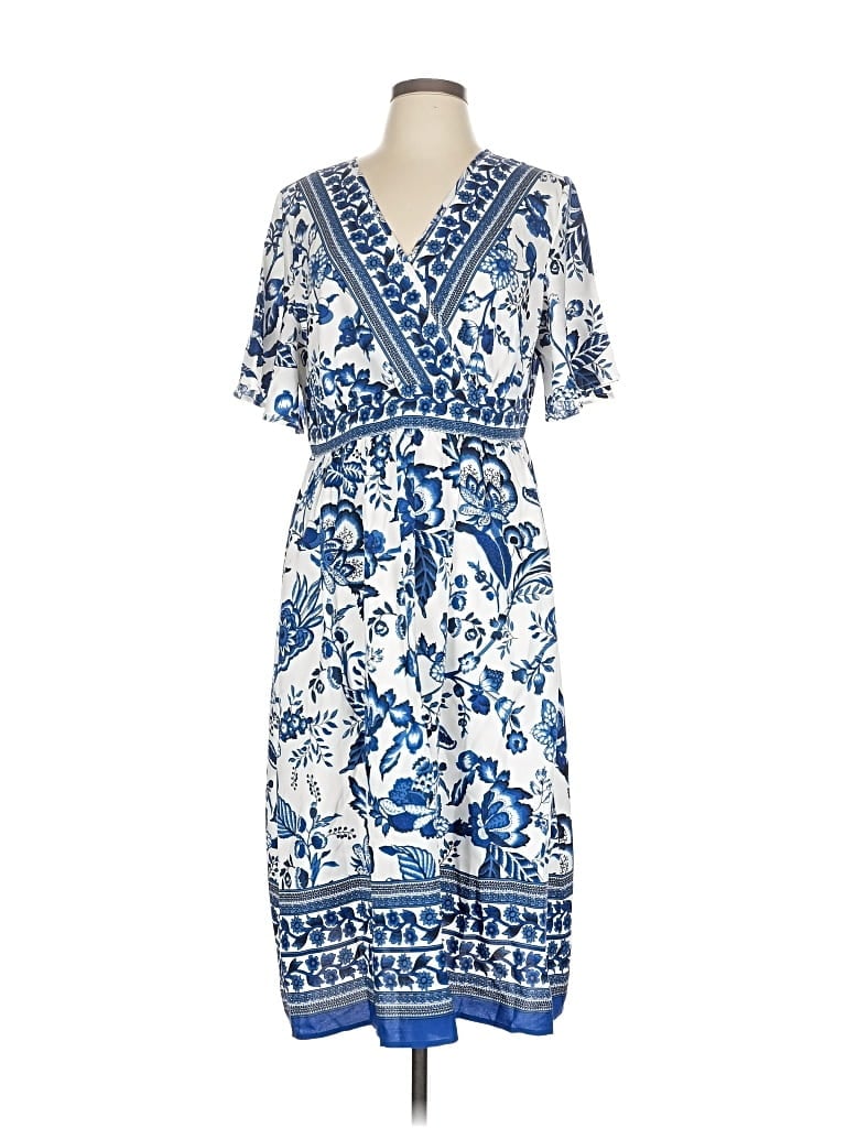 Pre-owned Bloomchic Casual Dress In Blue