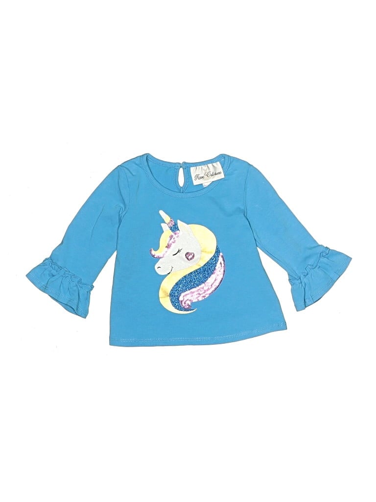 Pre-owned Rare Editions Babies' 3/4 Sleeve T-shirt In Blue